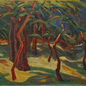 Trees Oil Painting Figurative Expressionism Jan Sirks
