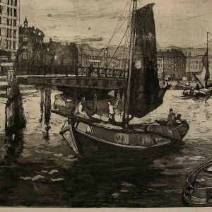 Rotterdam etching by Jan Sirks