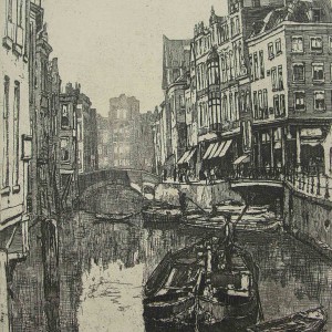 Rotterdam Steiger etching by Jan Sirks