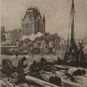 Rotterdam White House etching by Jan Sirks