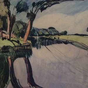 Landscape Watercolour Jan Sirks