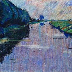 Landscape Pastel Drawing Jan Sirks