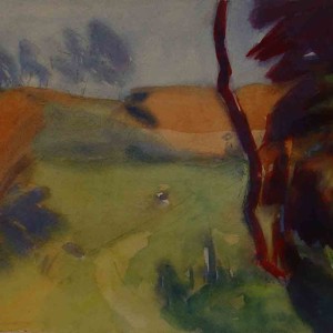 Landscape Drawing Jan Sirks Expressionism