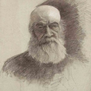 Portrait drawing by Jan Sirks early stylistic stages