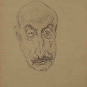 Portrait of Max Liebermann Drawing Jan Sirks