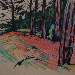 Trees Drawing Expressionism Jan Sirks