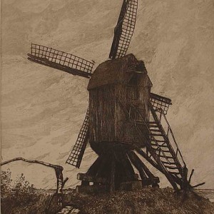 Windmill 2 Etching Jan Sirks