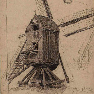 Windmill 4 Etching Jan Sirks
