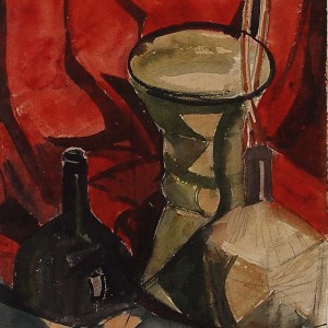 Watercolour stillife by jan sirks 1915